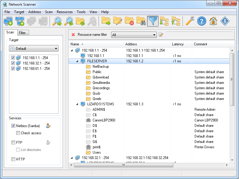 Netzwerk Scanner für Windows DevTec [deftig]